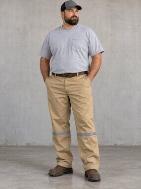NWT LAPCO FR UltraSoft AC Khaki Work Pants 48x32 CAT 2